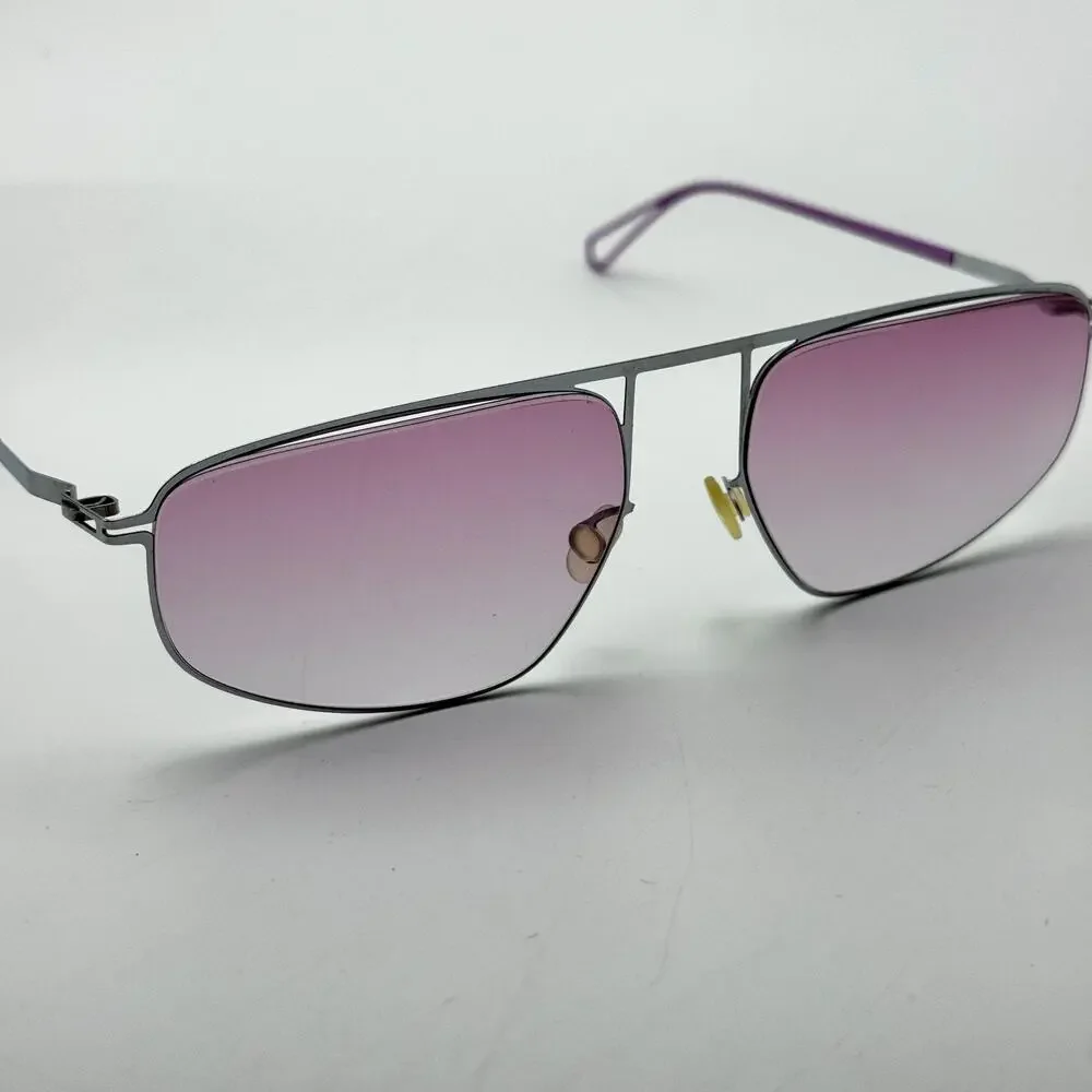Mykita x Bernard Willhelm Sunglasses NAT C81 Col. 874 Chrome Aviator Frame 57mm